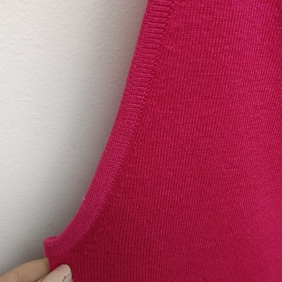 NWT Anthropologie Hot Pink Knit Tank Top - Picture 5 of 14